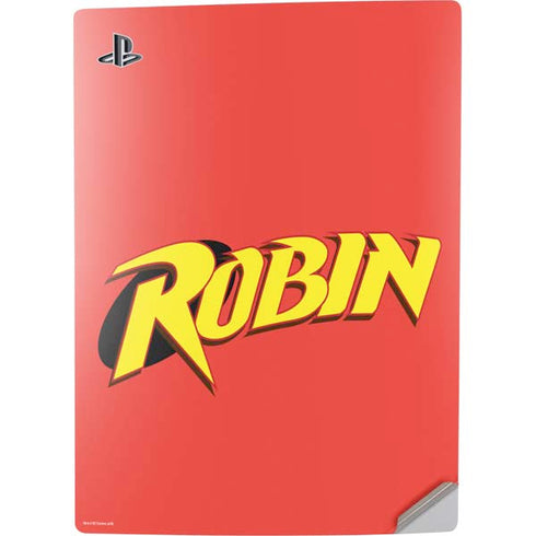 DC Comics Robin Official Logo PS5 Digital Edition Console Skin